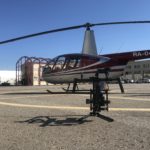 Съемка клипа - сцена с вертолетом
